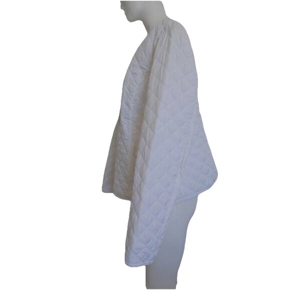 Croft & Barrow white quilted jacket coat zip front size XL - Picture 4 of 8